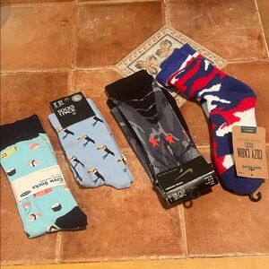 Nike Black and Gray Men's Crew Socks with Red Accents